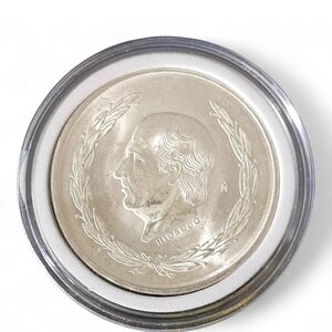 1953 Mexico 5 Pesos Hidalgo Wreath 27.78g  .720 Silver .643 oz. BU